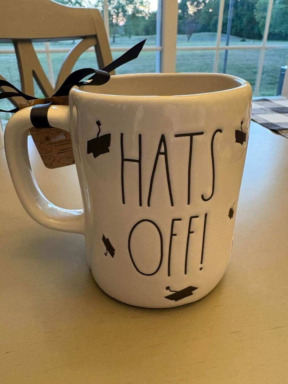 Rae Dunn x Peanuts Snoopy "Hats Off!" Graduation Ceramic Mug